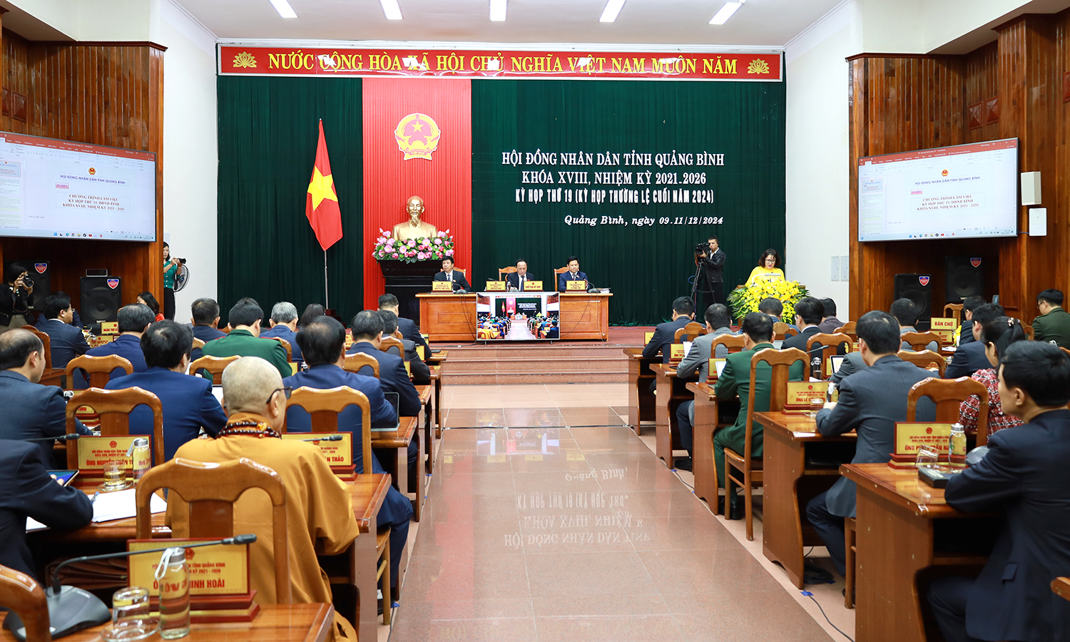 Khai mạc kỳ họp thứ 19, HĐND tỉnh khóa XVIII