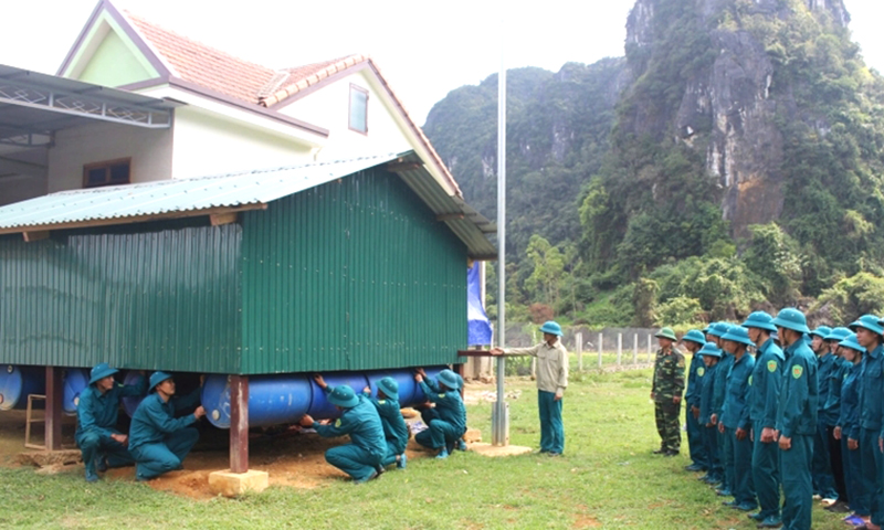 Huấn luyện dân quân chuyên sâu, sát yêu cầu nhiệm vụ