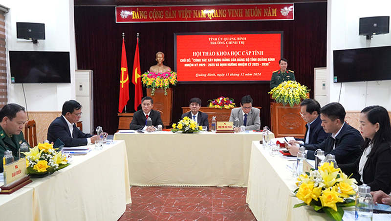 Hội thảo khoa học về công tác xây dựng Đảng của Đảng bộ tỉnh Quảng Bình