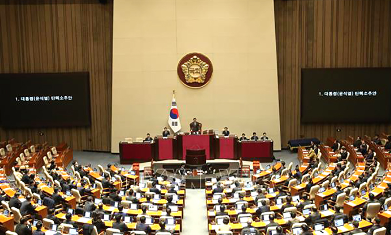 Quốc hội Hàn Quốc nhất trí luận tội Tổng thống Yoon Suk-yeol