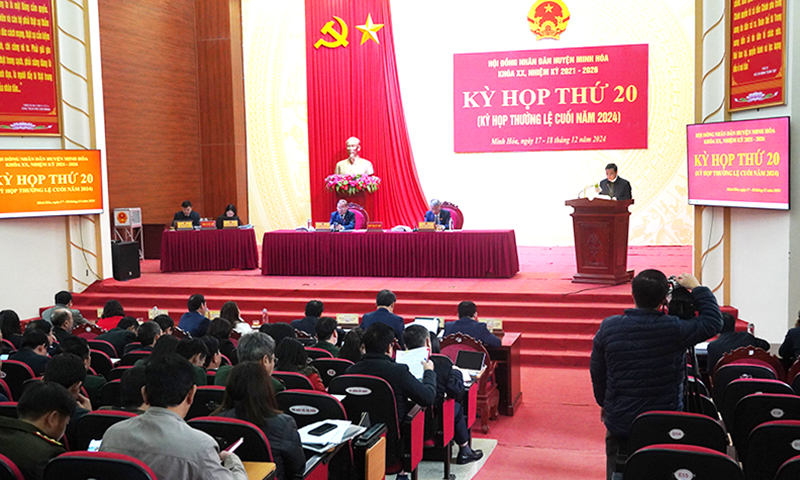HĐND huyện Minh Hóa: Thông qua các nghị quyết quan trọng