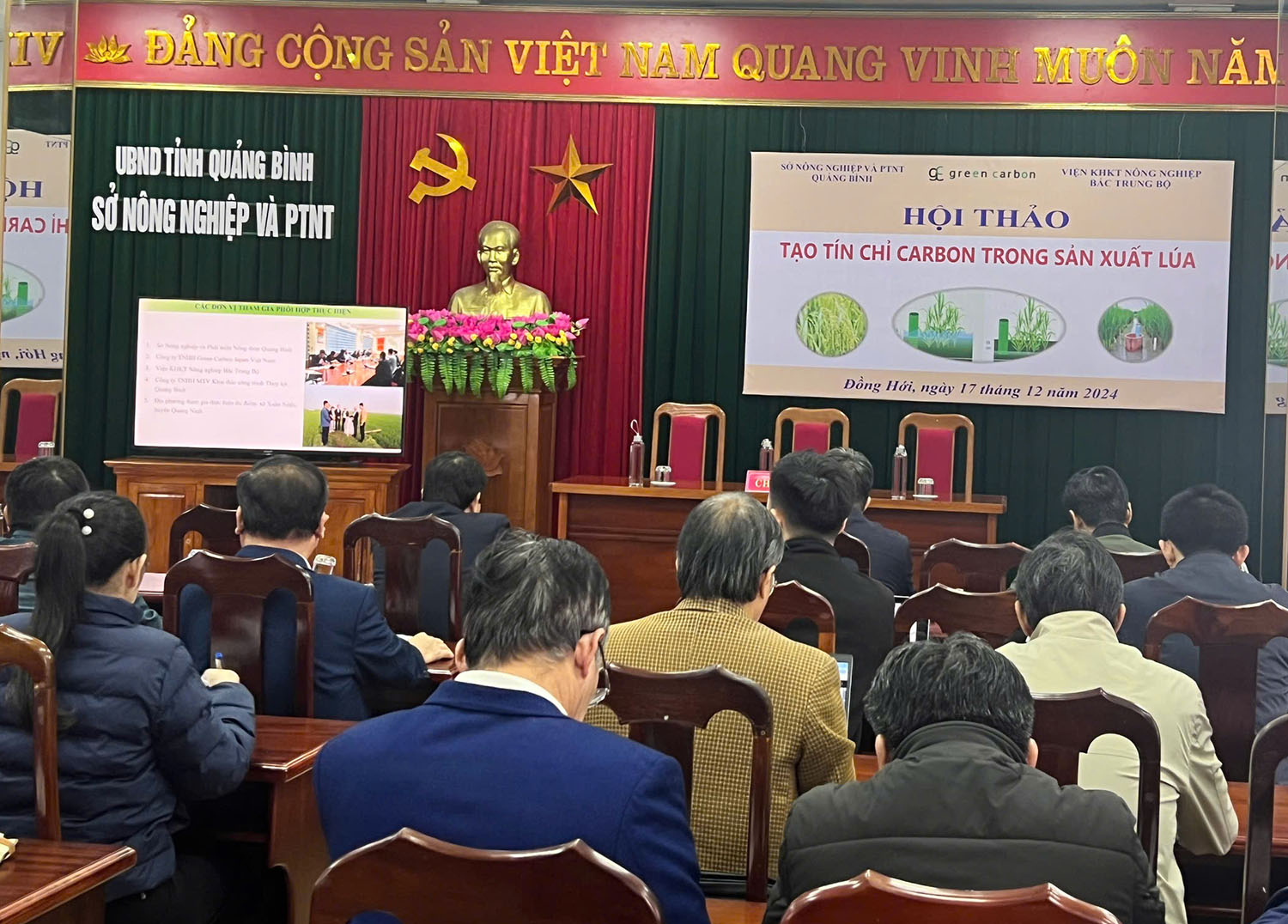 Hội thảo triển khai thí điểm dự án "Tạo tín chỉ Carbon trong sản xuất lúa