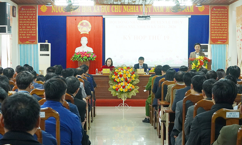 HĐND huyện Lệ Thủy: Thông qua các nghị quyết quan trọng