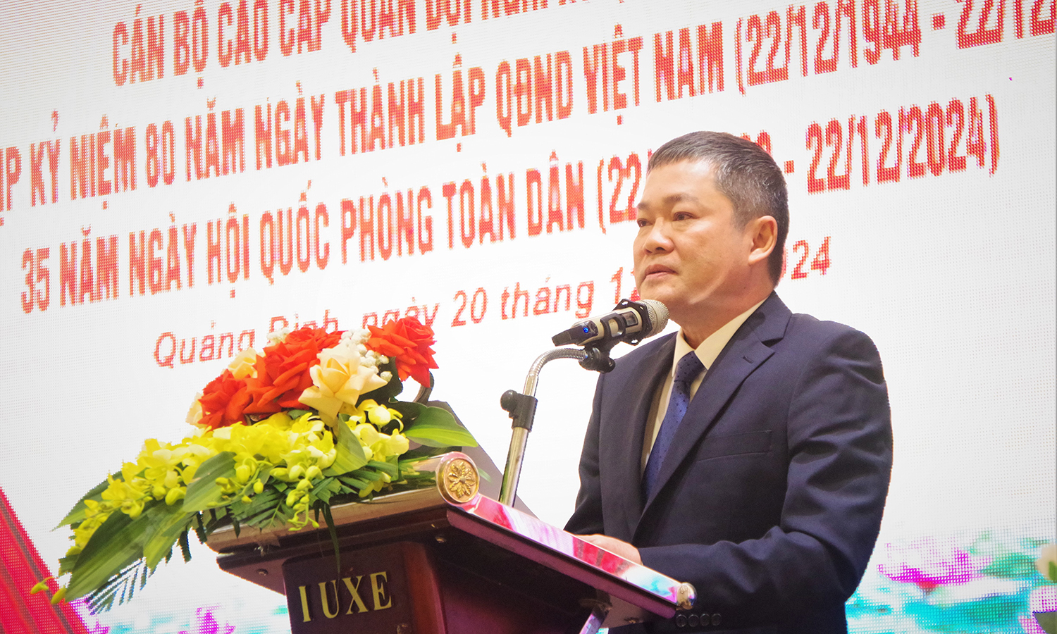 Gặp mặt cán bộ cao cấp Quân đội nghỉ hưu, nghỉ công tác trên địa bàn tỉnh