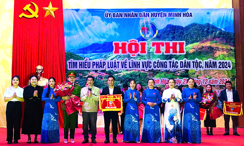 Minh Hóa: Hội thi tìm hiểu pháp luật về lĩnh vực công tác dân tộc