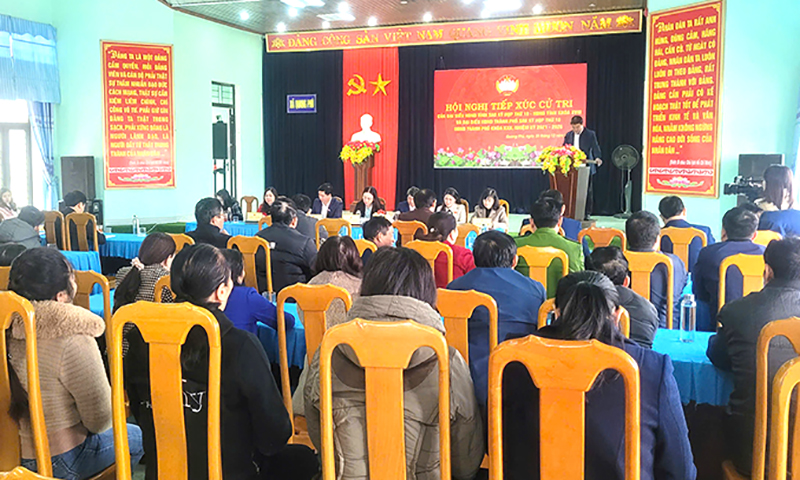 Đại biểu HĐND tỉnh tiếp xúc cử tri TP. Đồng Hới