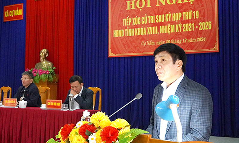 Đại biểu HĐND tỉnh tiếp xúc cử tri