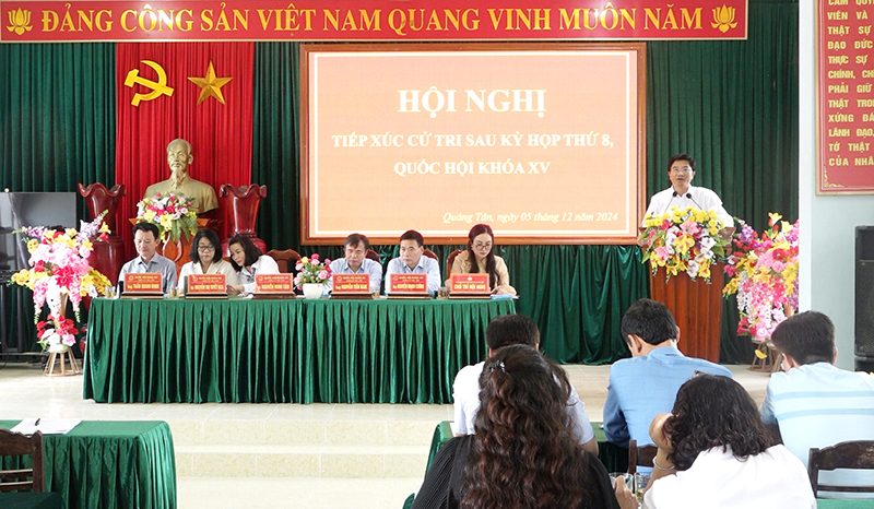 Lãnh đạo TX. Ba Đồn trả lời một số kiến nghị của cử tri theo thẩm quyền.