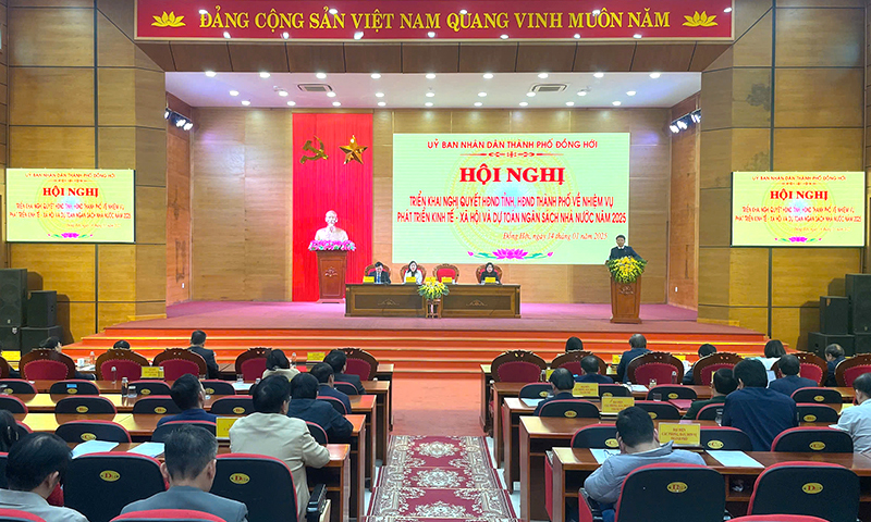 TP. Đồng Hới: Phấn đấu năm 2025, tổng thu ngân sách đạt 1.732 tỷ đồng
