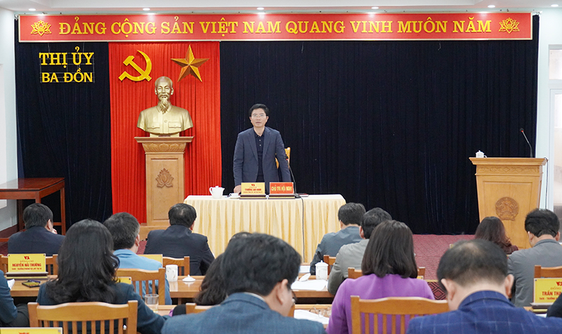 Góp ý dự thảo báo cáo chính trị Đại hội đại biểu Đảng bộ TX. Ba Đồn lần thứ XXVI