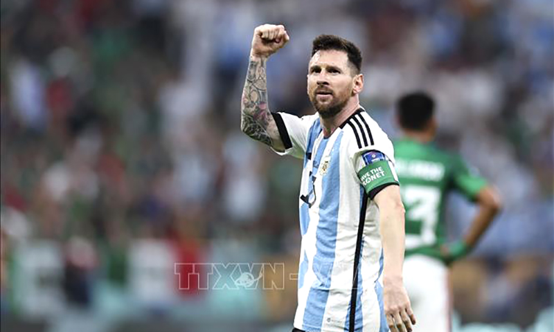 Siêu sao bóng đá Lionel Messi. Ảnh: THX/TTXVN