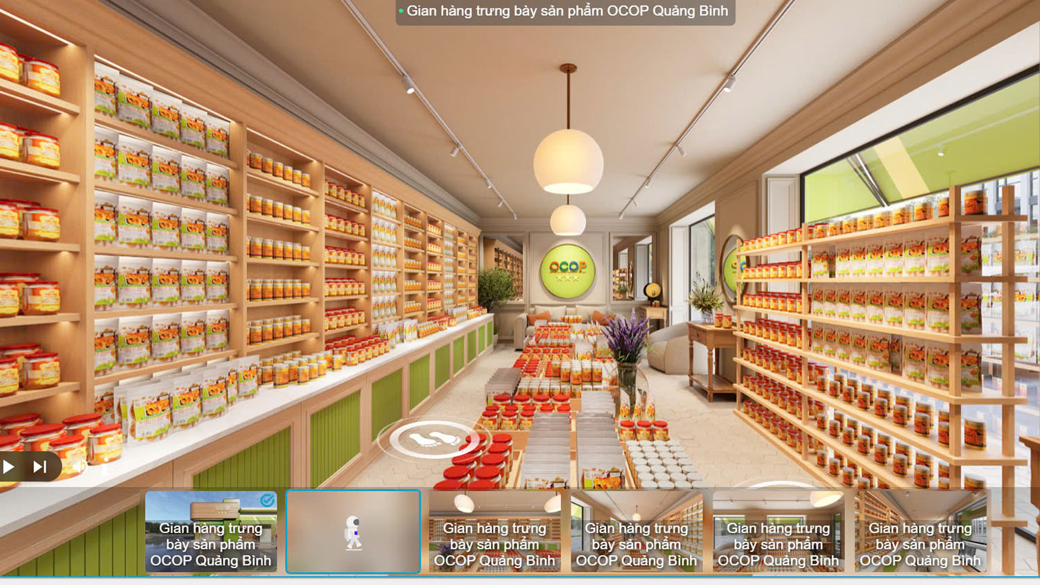 Giới thiệu gian hàng thực tế ảo 3D trưng bày sản phẩm OCOP