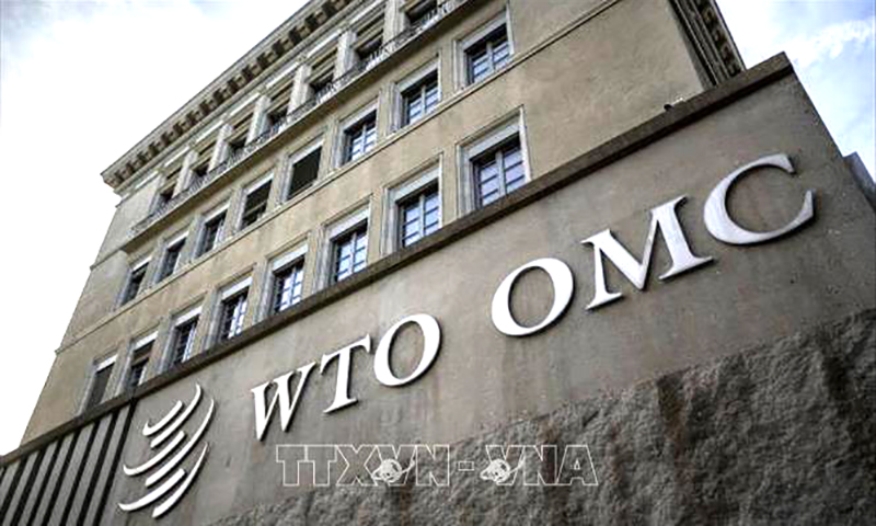 Trụ sở Tổ chức Thương mại Thế giới (WTO) tại Geneva, Thụy Sĩ. Ảnh: Getty Images/TTXVN