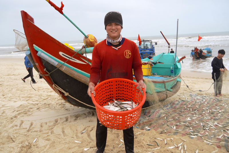 Niềm vui khi trúng “lộc biển”.