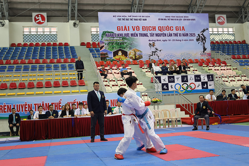 Khai mạc giải vô địch quốc gia Karate khu vực miền Trung-Tây Nguyên