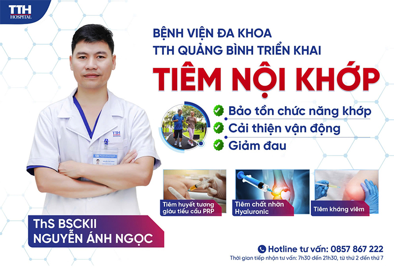 Bệnh viện đa khoa TTH Quảng Bình triển khai kỹ thuật tiêm nội khớp-Giải pháp hiệu quả cho người bệnh xương khớp