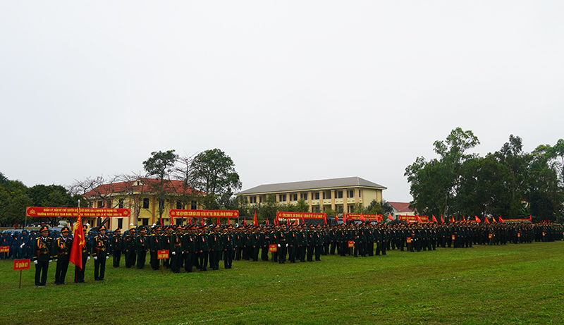 Quang cảnh lễ ra quân huấn luyện năm 2025.