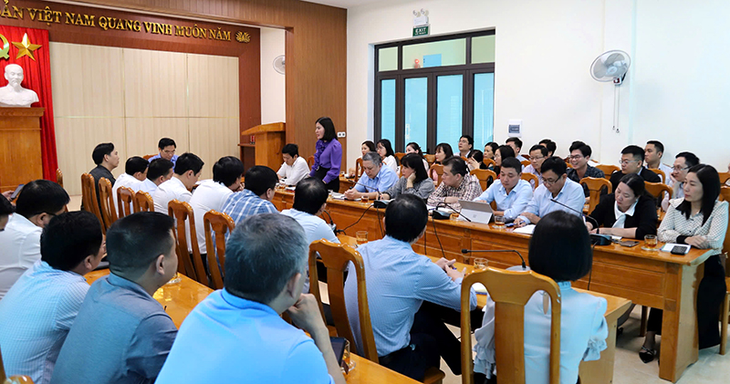 Sở Khoa học-Công nghê giao ban trong ngày đầu tiên sau sáp nhập. phân công nhiệm vụ, thống nhất địa điểm làm việc.