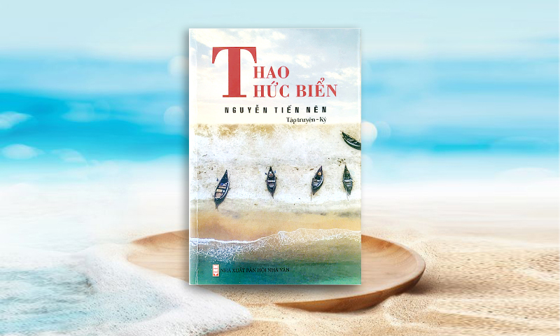 Bìa tập truyện ký “Thao thức biển”.