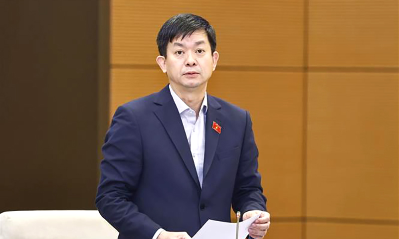 Tổng Thư ký, Chủ nhiệm Văn phòng Quốc hội Lê Quang Tùng phát biểu. Ảnh: Doãn Tấn/TTXVN