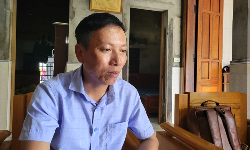 Anh Nguyễn Đình Thế kể lại cảm xúc của mình khi được đến Gạc Ma tưởng nhớ cha và đồng đội của cha.