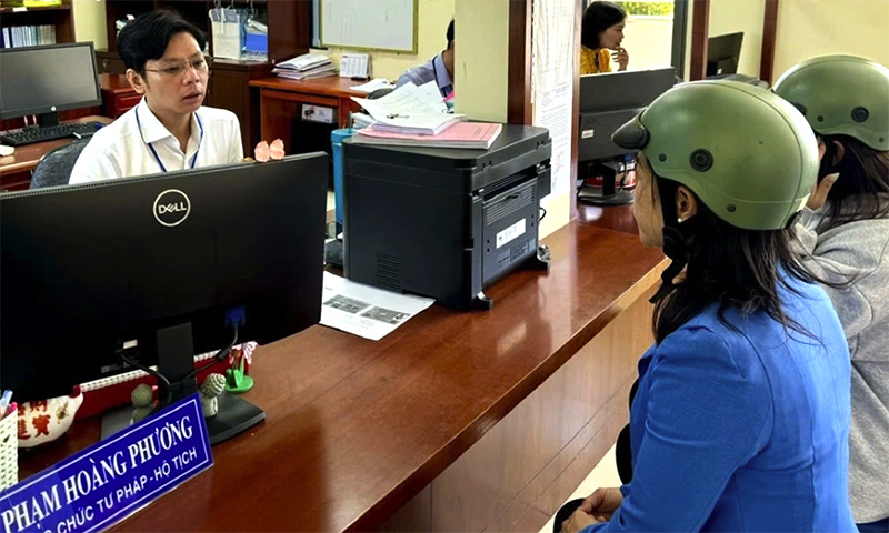 UBND xã Phước Hội, huyện Long Đất, tỉnh Bà Rịa - Vũng Tàu. Ảnh: Lưu Sơn/VOV- TP.HCM