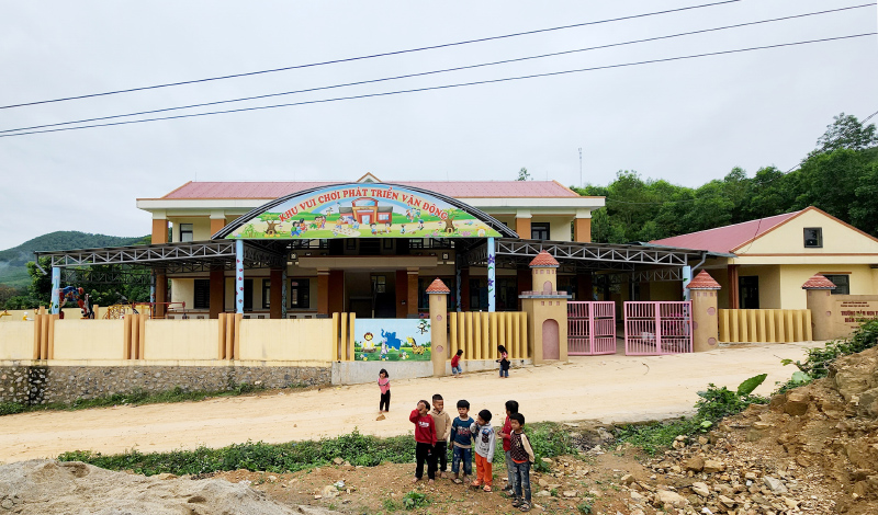 Điểm trường mầm non, điểm nhấn của bản Lâm Ninh.