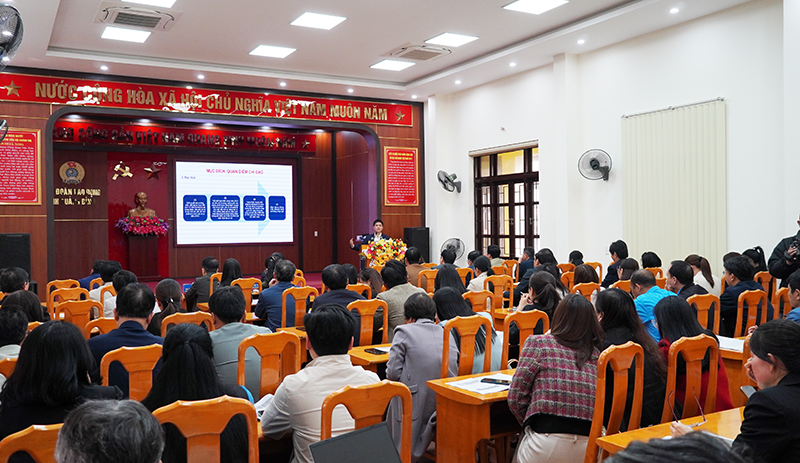Quang cảnh hội nghị tập huấn.