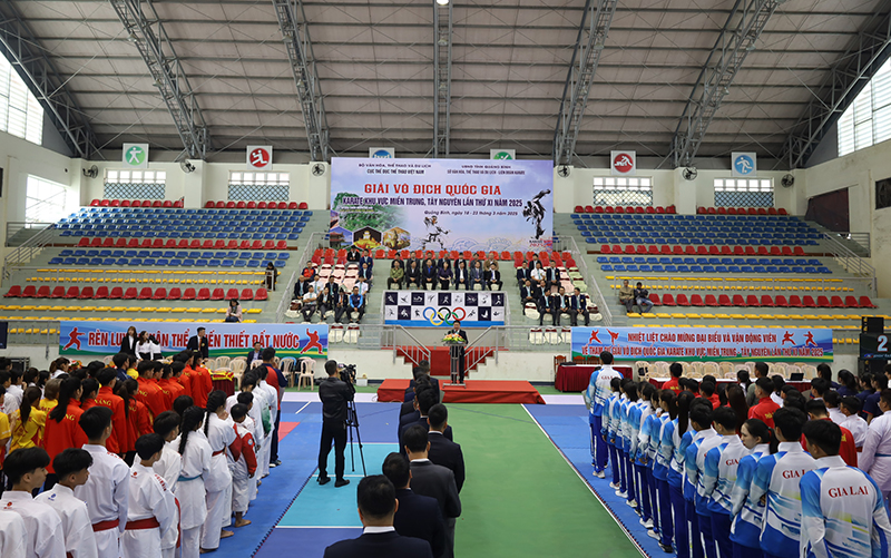 Khai mạc Giải vô địch quốc gia Karate khu vực miền Trung-Tây Nguyên.