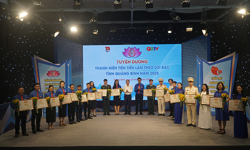 Tuyên dương 20 cá nhân đạt danh hiệu “Thanh niên tiên tiến làm theo lời Bác” năm 2025.