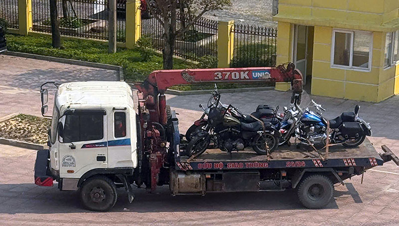 Phương tiện vi phạm bị thu giữ