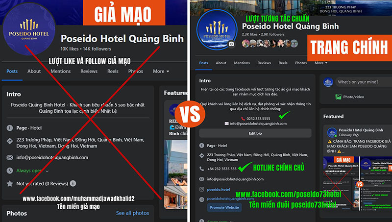 Nhiều khách sạn tại Quảng Bình bị mạo danh để lừa đảo