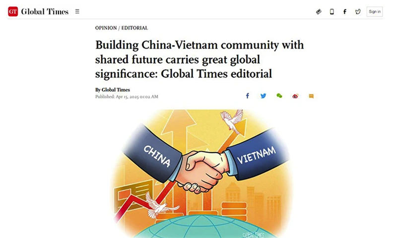 Việt Nam là ưu tiên trong chính sách ngoại giao láng giềng của Trung Quốc