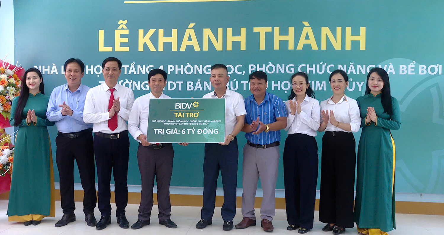 Khánh thành công trình Trường phổ thông Dân tộc bán trú tiểu học Kim Thủy