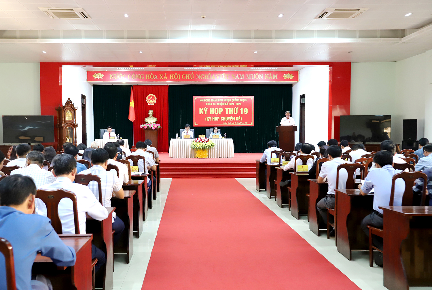 HĐND huyện Quảng Trạch: Thông qua các nghị quyết về sáp nhập, sắp xếp đơn vị hành chính