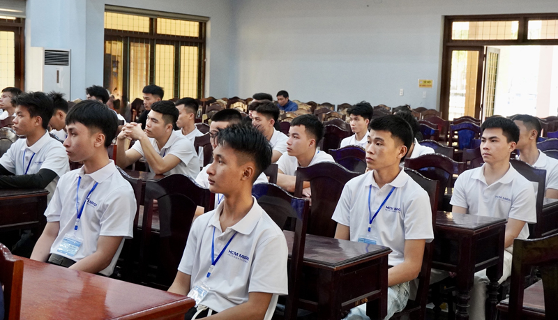 Tham gia lớp đào tạo nghề có 41 học viên là bộ đội xuất ngũ các tỉnh Nghệ An, Hà Tĩnh, Quảng Bình.