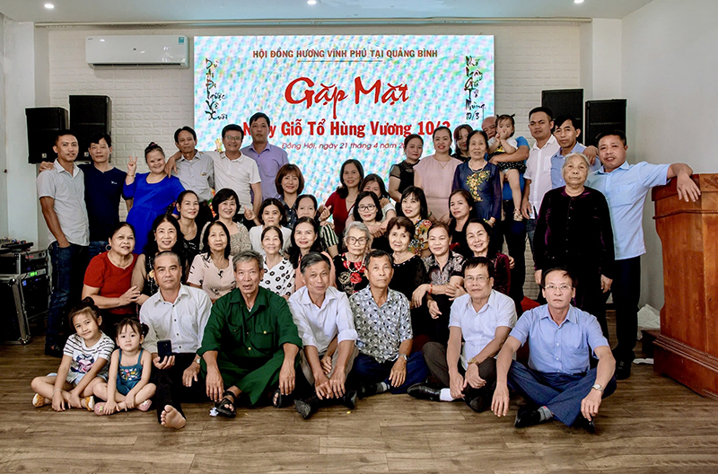 Giỗ Tổ Hùng Vương là dịp để Hội đồng hương Vĩnh Phú tại Quảng Bình gặp gỡ, gắn kết tình cảm.