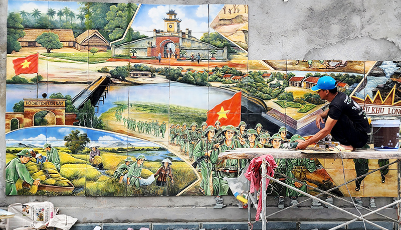 Hoàn thành các bức phù điêu tái hiện lại quá trình chiến đấu, trưởng thành của Sư đoàn 341 tại Khu di tích.