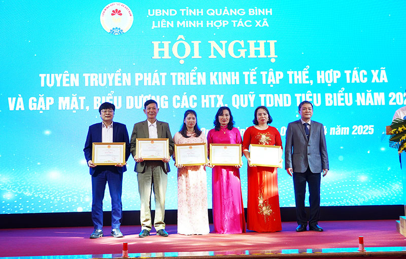 Đồng chí Phó Chủ tịch UBND tỉnh Phan Phong Phú trao Bằng khen của UBND tỉnh cho các tập thể, cá nhân có thành thích xuất sắc.