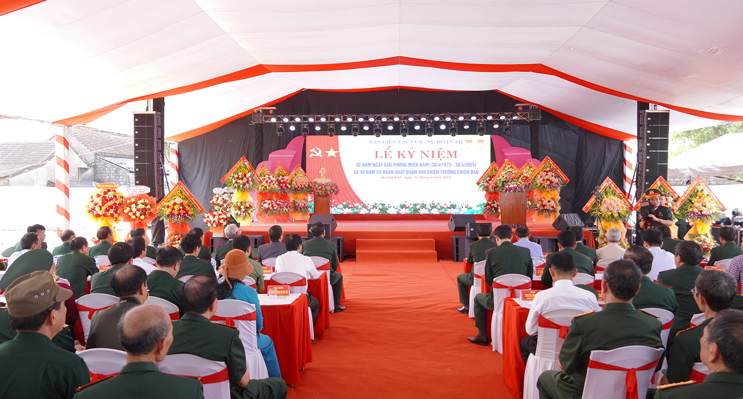 Quang cảnh lễ kỷ niệm.