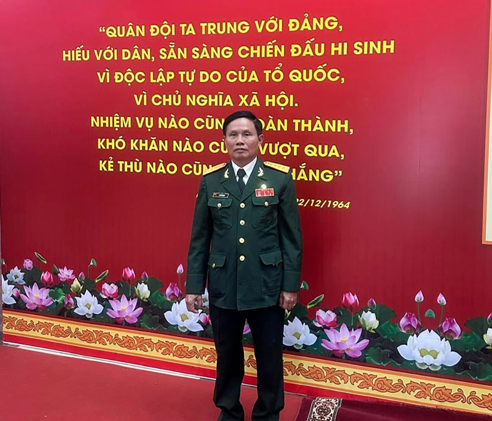 Đại tá Mai Văn Định, nguyên Phó Chính ủy Bộ Chỉ huy Quân sự tỉnh