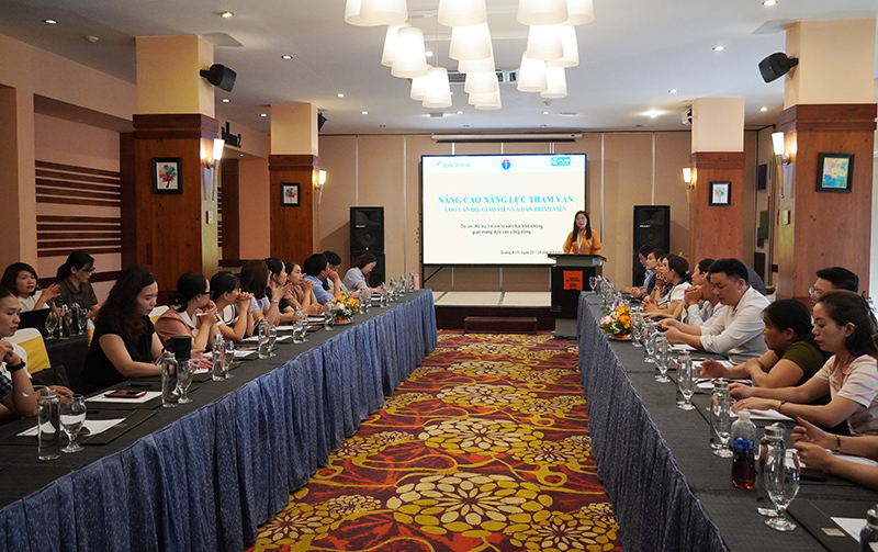 Quang cảnh lớp tập huấn.