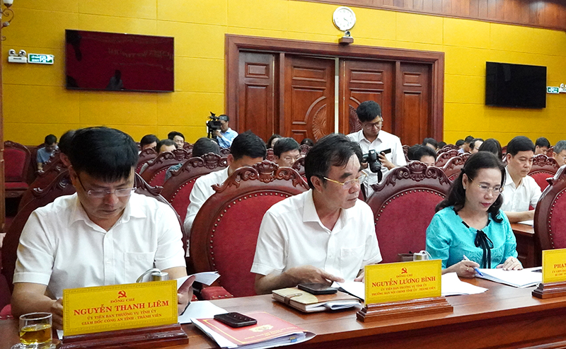Các đại biểu dự cuộc họp.