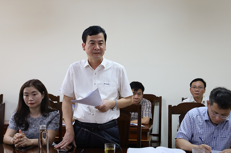   Đại diện Trường cao đẳng Kỹ thuật Công-Nông nghiệp Quảng Bình phát biểu. 