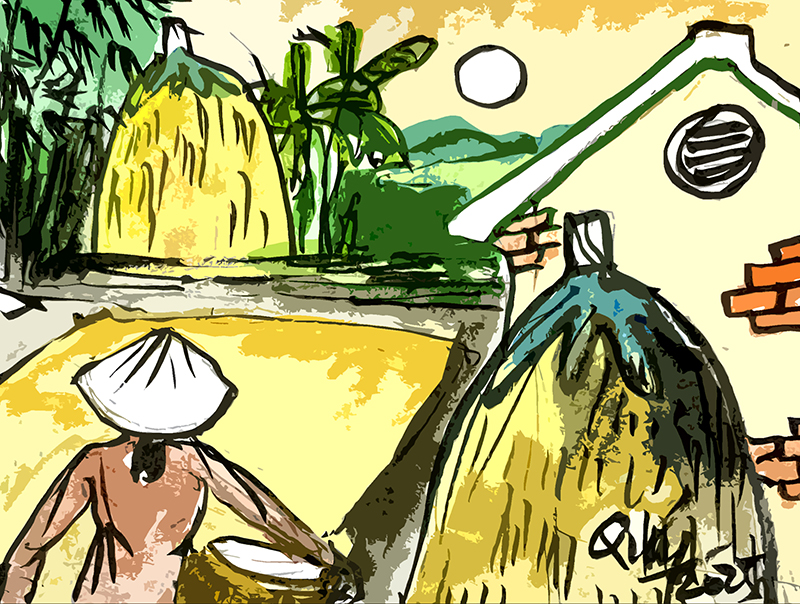 Về hong sợi nắng tháng năm