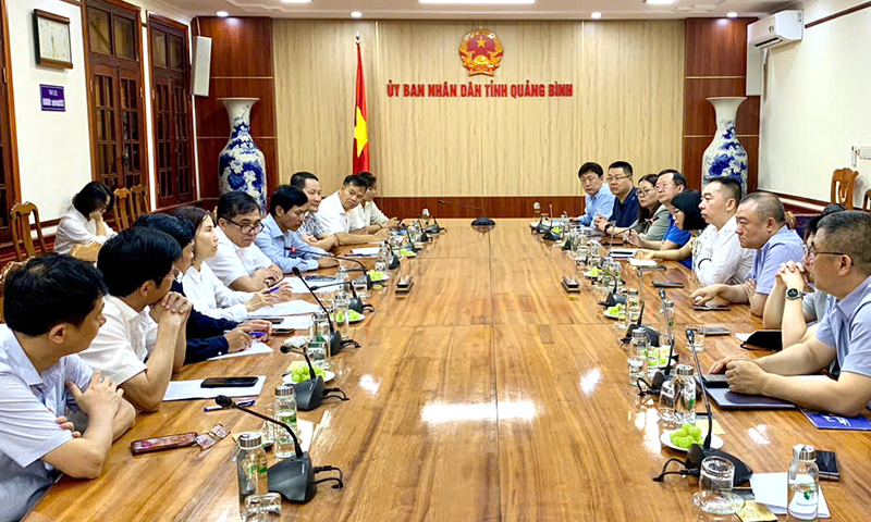Các doanh nghiệp Trung Quốc khảo sát, tìm hiểu cơ hội đầu tư tại Quảng Bình
