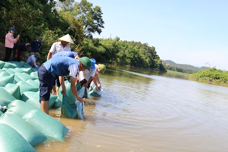 Tái tạo nguồn lợi thủy sản trên sông Kiến Giang