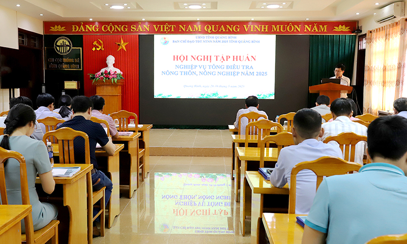 Tập huấn nghiệp vụ tổng điều tra nông thôn, nông nghiệp năm 2025