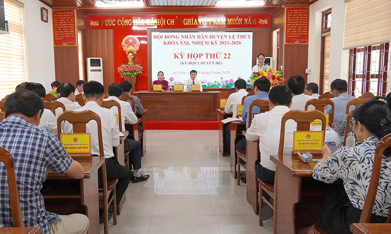 HĐND huyện Lệ Thủy: Thông qua các nghị quyết quan trọng