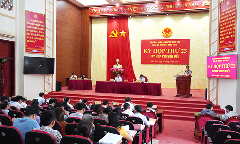 HĐND huyện Minh Hóa khóa XX: Thông qua các nghị quyết quan trọng